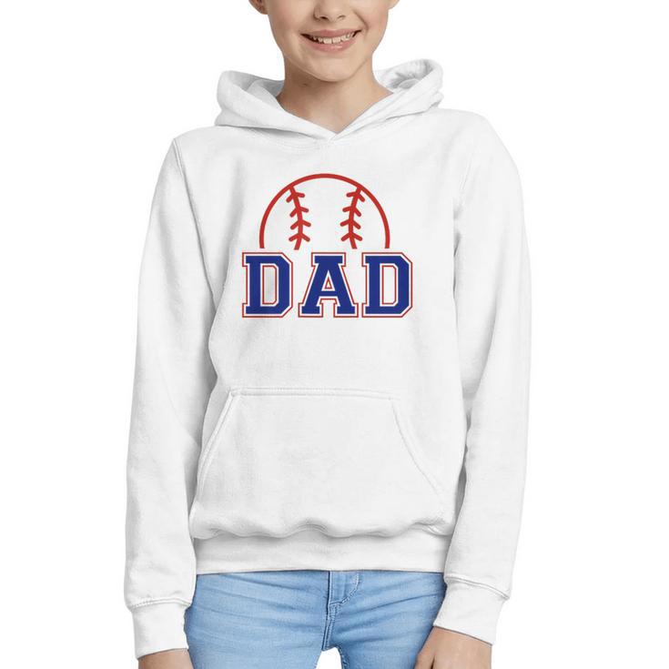 Dad Of Rookie 1st Birthday Baseball Boy Family Matching Graphic Youth Hoodie
