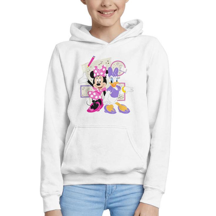 Disney Minnie & Daisy Back To School Best Friends BFFs Graphic Youth Hoodie