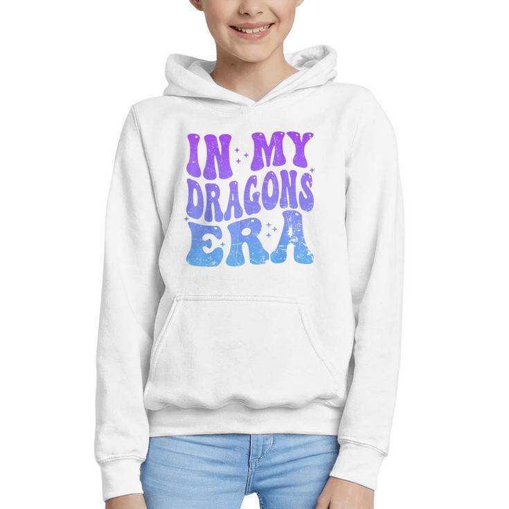 In My Dragons Era Back To School Spirit Game Retro Groovy Graphic Youth Hoodie