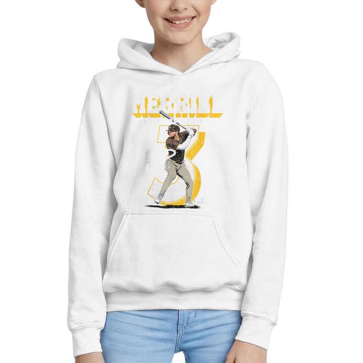 Jackson Merrill San Diego MLB Baseball Player MLBJME201M Graphic Youth Hoodie
