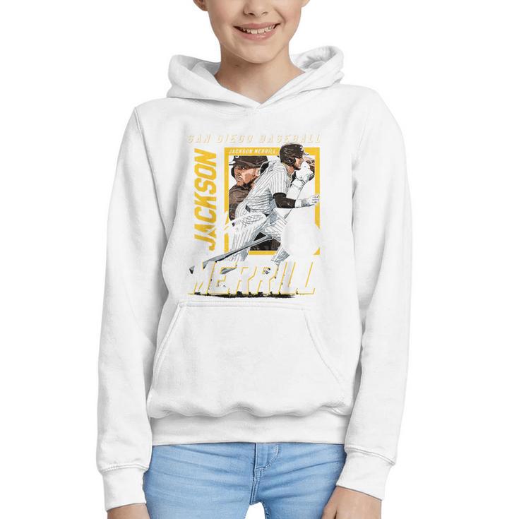 Jackson Merrill San Diego MLB Baseball Player MLBJME203M Graphic Youth Hoodie