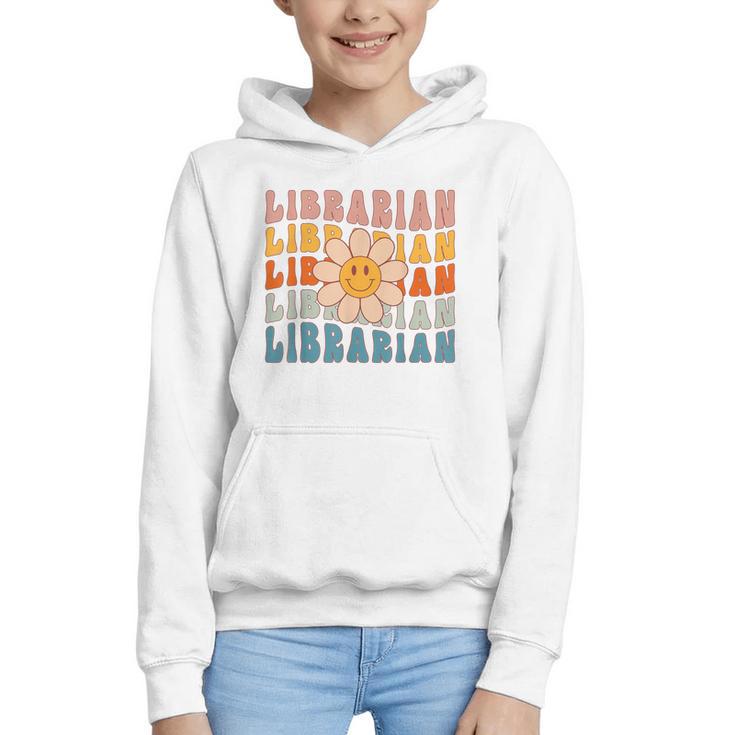 Librarian Retro Find Me At The Library Back To School Graphic Youth Hoodie