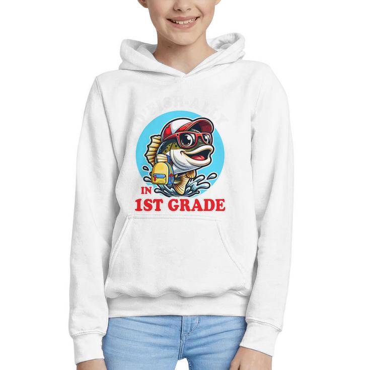O’Fish-Ally a 1st Grade Mom Back To School Premium Tri-Blend Graphic Youth Hoodie
