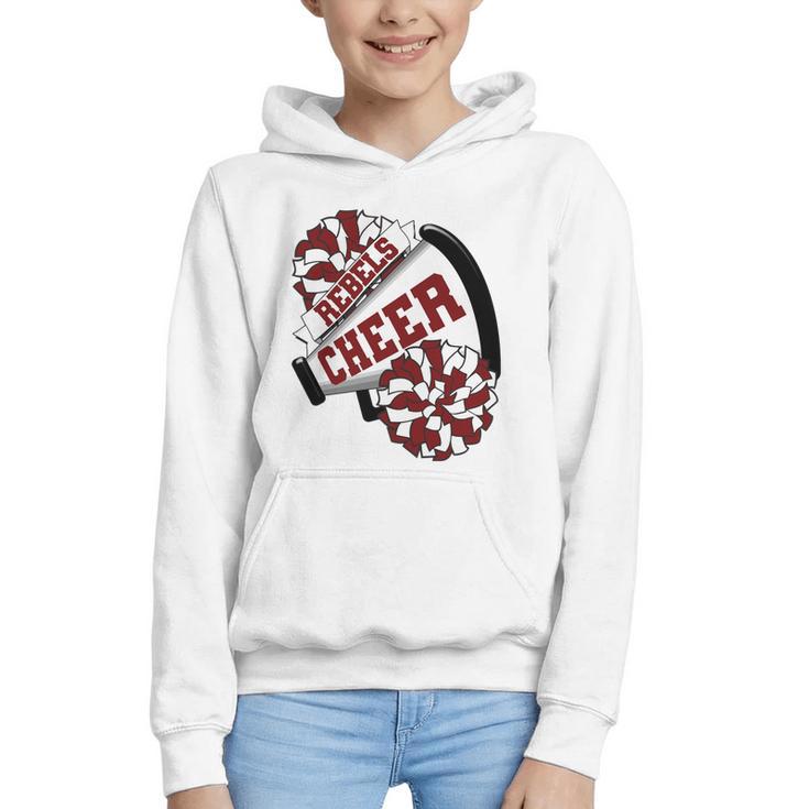 Rebels Cheer Back To School Cheerleading Spirit M Performance Graphic Youth Hoodie