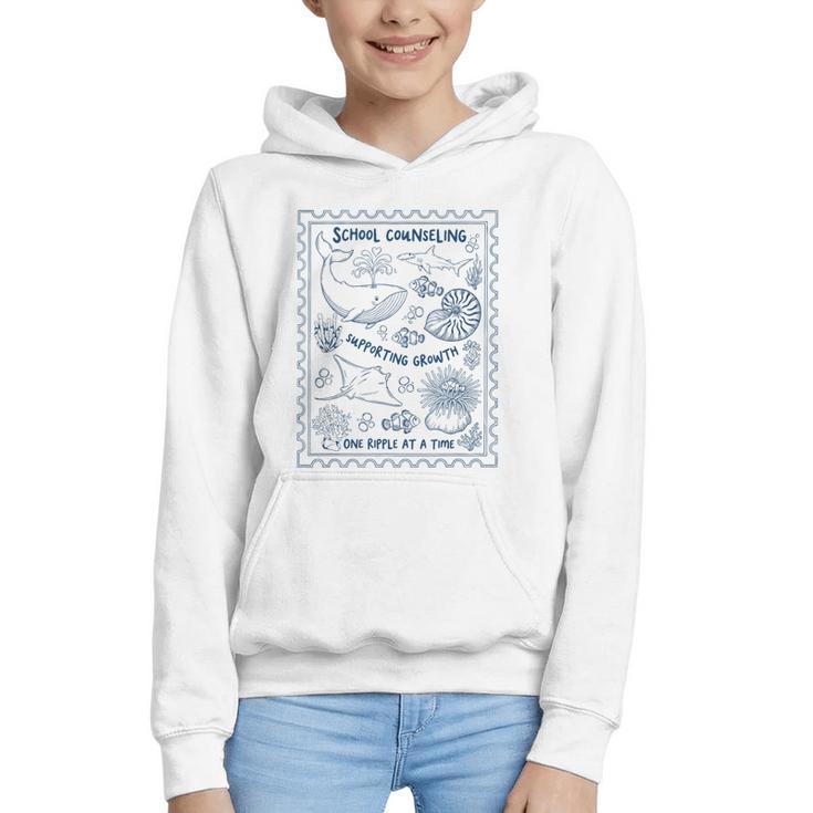 School Counselor Ocean Guidance Counselor Back To School Graphic Youth Hoodie