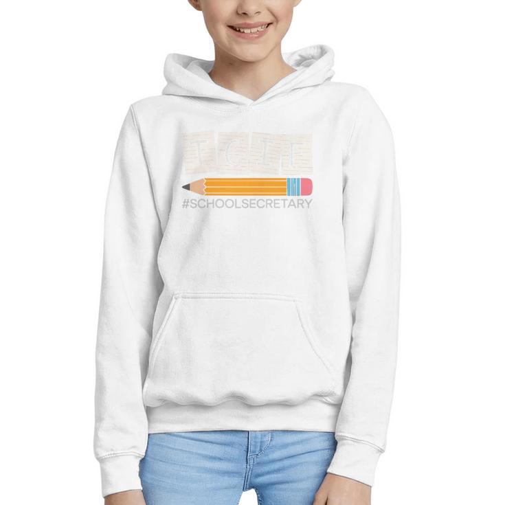 School Secretary Back To School Assistant Job Profession Premium Tri-Blend Graphic Youth Hoodie