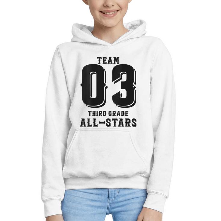 Team 3rd Grade All-Stars Back To School Tee For Stude Graphic Youth Hoodie