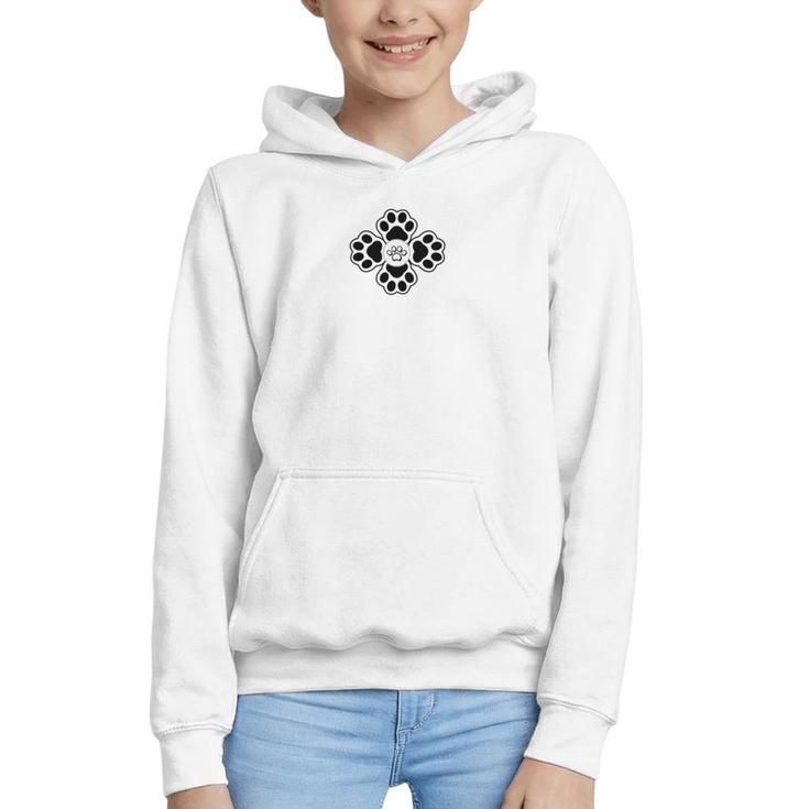 Wildcats Flower Sports Fan Team Spirit Mascot Back To School Graphic Youth Hoodie