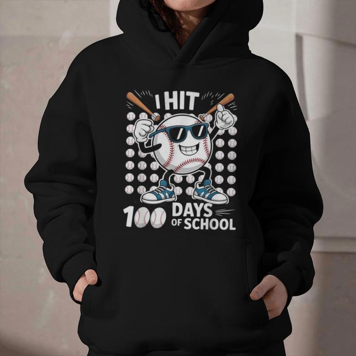 100 Days Of School Baseball Bat 100th Day Of School Graphic Youth Hoodie 100 Days Of School Baseball Bat 100th Day Of School Graphic Youth Hoodie