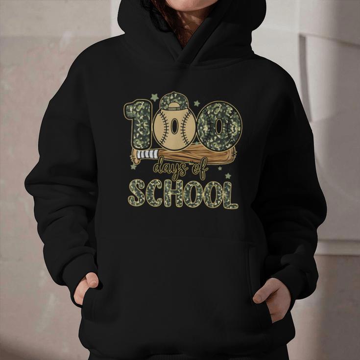 100 Days Of School Baseball Camo Boys Kids 100th Day Graphic Youth Hoodie 100 Days Of School Baseball Camo Boys Kids 100th Day Graphic Youth Hoodie