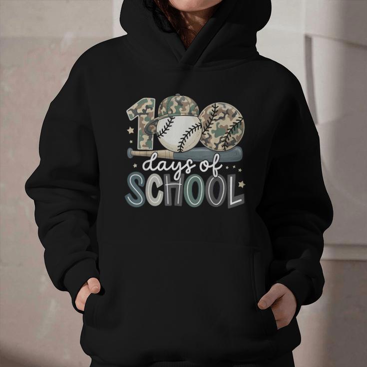 100 Days Of School Baseball Camo Camo Cap Boy School Graphic Youth Hoodie 100 Days Of School Baseball Camo Camo Cap Boy School Graphic Youth Hoodie