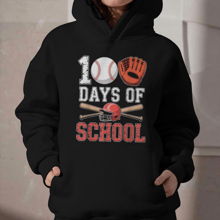 100 Days Of School Baseball Player Teacher Student Graphic Youth Hoodie 100 Days Of School Baseball Player Teacher Student Graphic Youth Hoodie