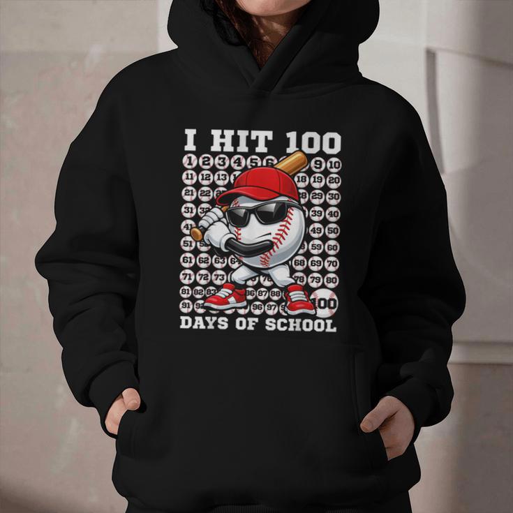100 Days Of School Retro Baseball Sport For Boys Teachers Graphic Youth Hoodie 100 Days Of School Retro Baseball Sport For Boys Teachers Graphic Youth Hoodie