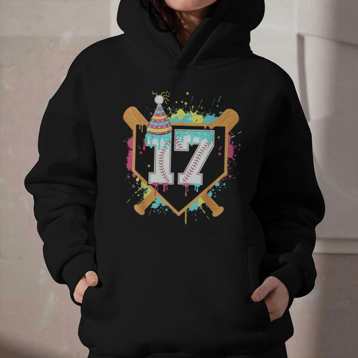 17th Birthday Baseball Drip Number 17 Year Old Birthday Boy Graphic Youth Hoodie 17th Birthday Baseball Drip Number 17 Year Old Birthday Boy Graphic Youth Hoodie