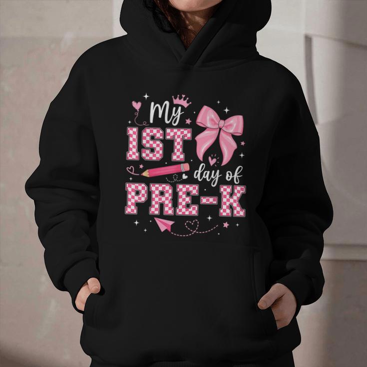 My 1st Day Of Pre-K PreK Pre K 2025 Back To School Girls Graphic Youth Hoodie
