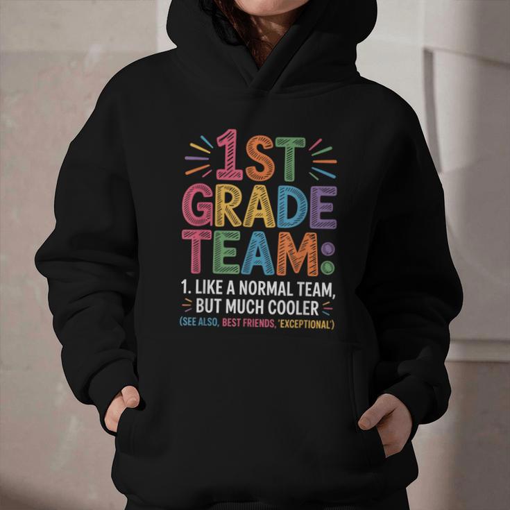 1st Grade Team Like Normal But Cooler Back To School Graphic Youth Hoodie 1st Grade Team Like Normal But Cooler Back To School Graphic Youth Hoodie