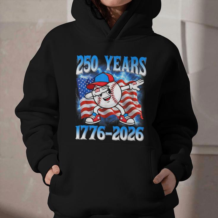 250 Years 1776 2026 250th Baseball American Flag 4th Of July Graphic Youth Hoodie 250 Years 1776 2026 250th Baseball American Flag 4th Of July Graphic Youth Hoodie