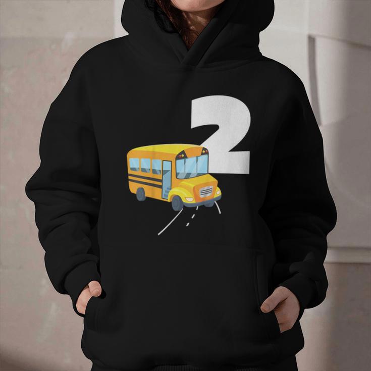 2nd Birthday School Bus Kids Back To School Themes Party Graphic Youth Hoodie 2nd Birthday School Bus Kids Back To School Themes Party Graphic Youth Hoodie