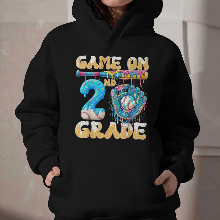 2nd Grade Back To School Baseball Drip Ice Cream Game On Graphic Youth Hoodie 2nd Grade Back To School Baseball Drip Ice Cream Game On Graphic Youth Hoodie