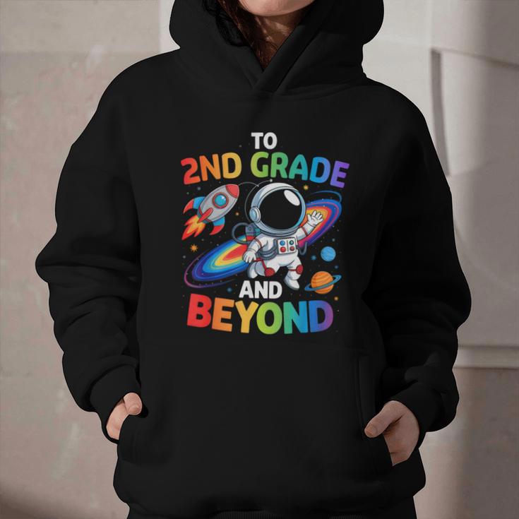 2nd Grade And Beyond Second Grade Astronaut Back To School Graphic Youth Hoodie