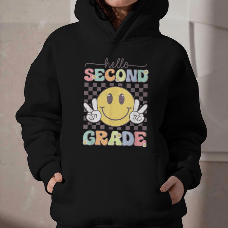 2nd Grade Team Back To School Hello Second Grade Smile Face Graphic Youth Hoodie 2nd Grade Team Back To School Hello Second Grade Smile Face Graphic Youth Hoodie