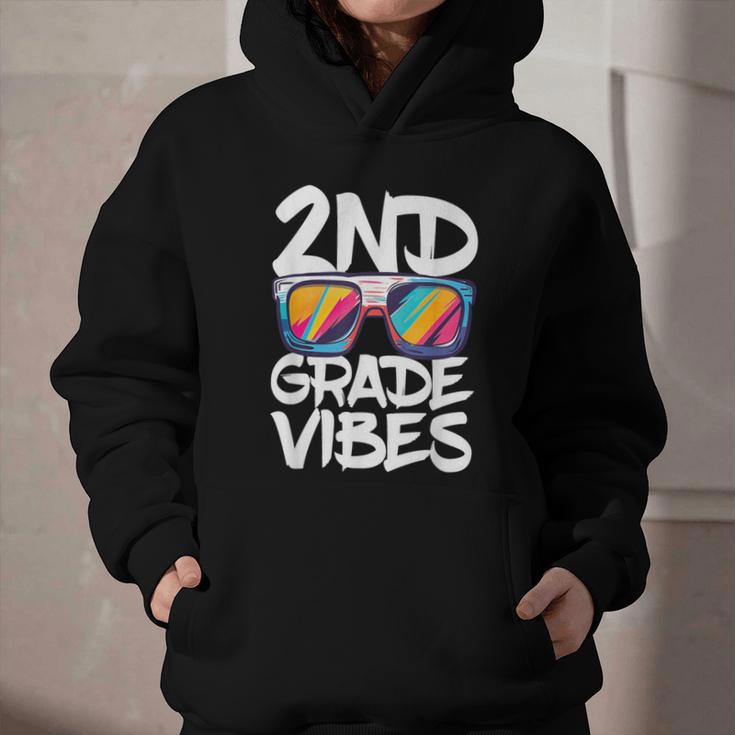 2nd Grade Vibes Shirt Back To School Second Grade Boy Girl Graphic Youth Hoodie