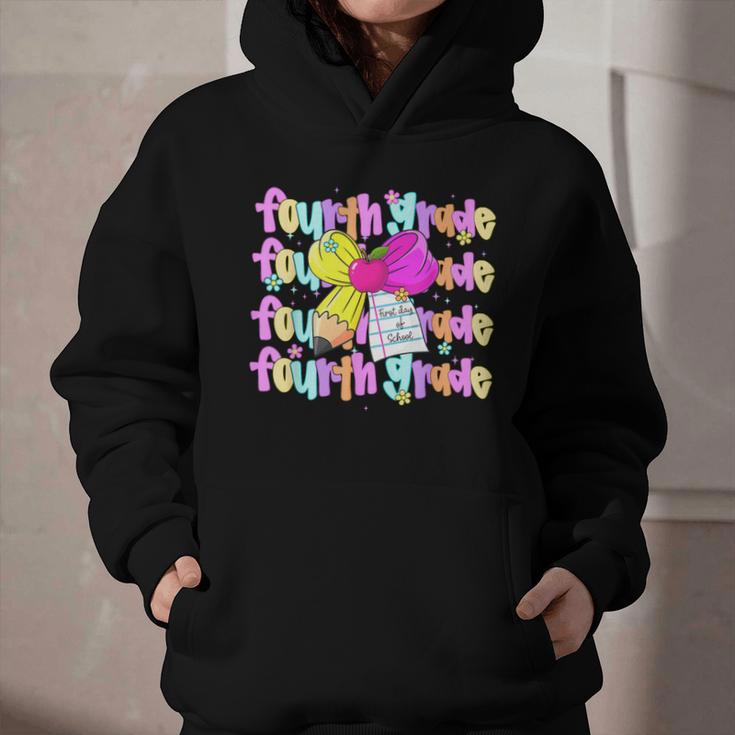 4th Grade For Girls Back To School First Day Fourth Grade Graphic Youth Hoodie 4th Grade For Girls Back To School First Day Fourth Grade Graphic Youth Hoodie