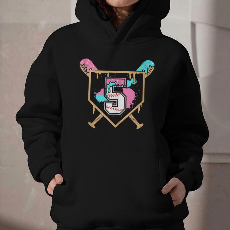 5th Fifth Birthday Baseball Bat Ice-Cream Drip 5yrs Old Boys Graphic Youth Hoodie 5th Fifth Birthday Baseball Bat Ice-Cream Drip 5yrs Old Boys Graphic Youth Hoodie
