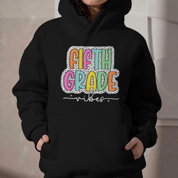 5th Fifth Grade Vibes Back To School Dalmatian Dots Graphic Youth Hoodie 5th Fifth Grade Vibes Back To School Dalmatian Dots Graphic Youth Hoodie
