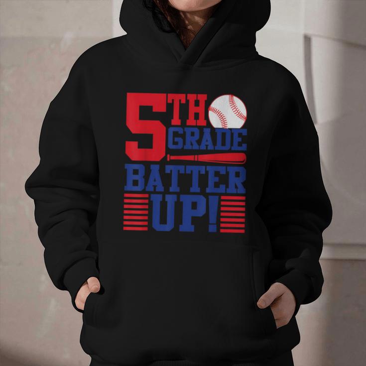 5th Grade Batter Up Back To School Fifth Grade Baseball Boys Graphic Youth Hoodie