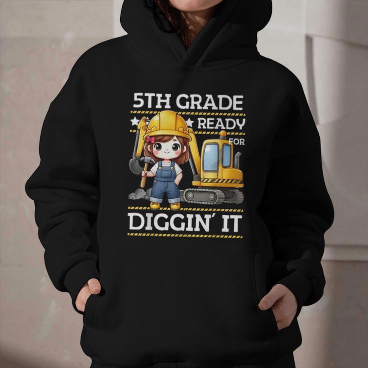 5th Grade Ready For Digging Construction Girl Back To School Graphic Youth Hoodie 5th Grade Ready For Digging Construction Girl Back To School Graphic Youth Hoodie
