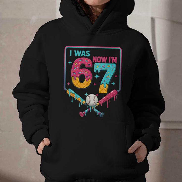 I Was 6 Now Im 7 Ice Cream Drip Baseball For Men Women Kids Graphic Youth Hoodie I Was 6 Now Im 7 Ice Cream Drip Baseball For Men Women Kids Graphic Youth Hoodie
