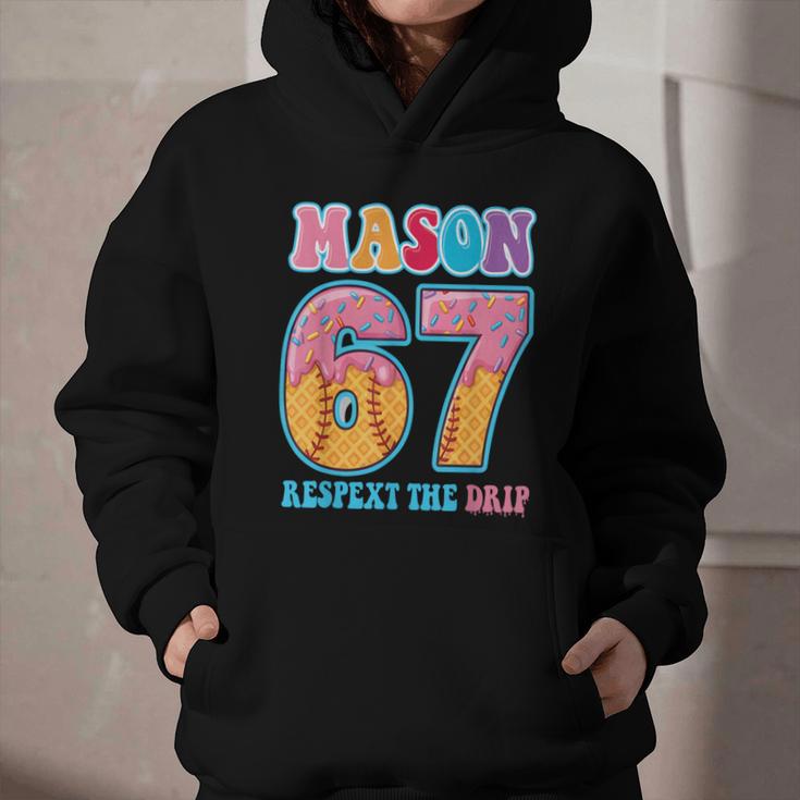 6 7 Mason Baseball Drip Number 67 Player Or 67th Birthday Graphic Youth Hoodie 6 7 Mason Baseball Drip Number 67 Player Or 67th Birthday Graphic Youth Hoodie