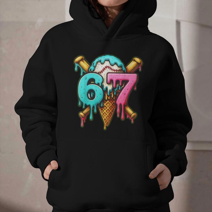 67 Baseball Ice Cream Drip Kids Graphic Youth Hoodie 67 Baseball Ice Cream Drip Kids Graphic Youth Hoodie