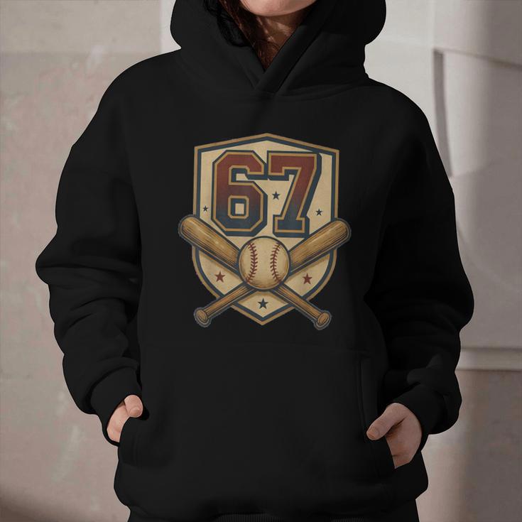 67 Baseball Meme Vintage Sports Crest Retro 67 Player Graphic Youth Hoodie 67 Baseball Meme Vintage Sports Crest Retro 67 Player Graphic Youth Hoodie