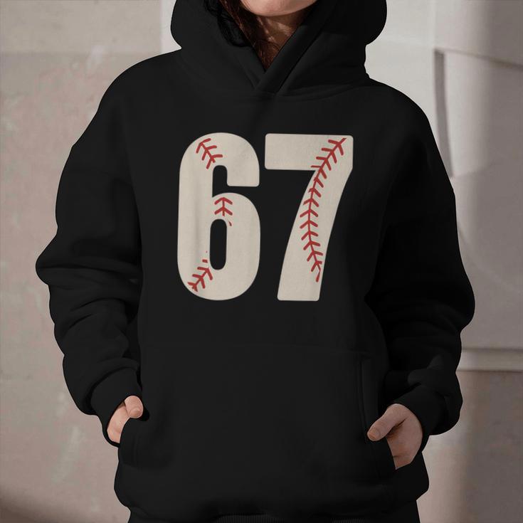 67 Baseball Six Seven 6 7 Meme 67 Graphic Youth Hoodie 67 Baseball Six Seven 6 7 Meme 67 Graphic Youth Hoodie