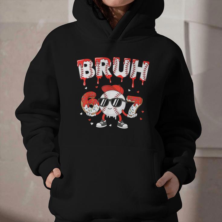 67 Bruh Valentines Baseball Boys Kids Six Seven 6 7 Graphic Youth Hoodie 67 Bruh Valentines Baseball Boys Kids Six Seven 6 7 Graphic Youth Hoodie