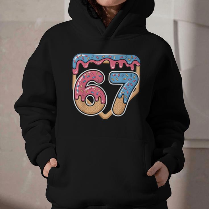 67 Ice Cream Drip Meme Baseball Graphic Youth Hoodie