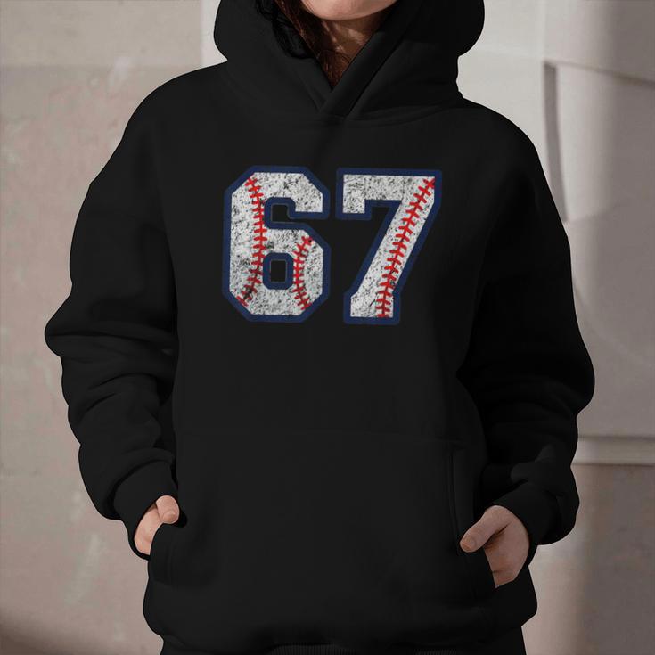 67 Sports Meme – Baseball Number 6 7 Graphic Youth Hoodie