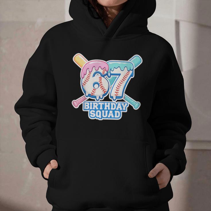 67th Birthday Squad Baseball Ice Cream Drip Birthday Squad Graphic Youth Hoodie 67th Birthday Squad Baseball Ice Cream Drip Birthday Squad Graphic Youth Hoodie