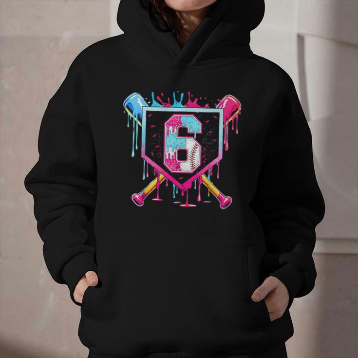6th Birthday Boys Baseball Ice Cream Drip Boys Baseball Graphic Youth Hoodie 6th Birthday Boys Baseball Ice Cream Drip Boys Baseball Graphic Youth Hoodie