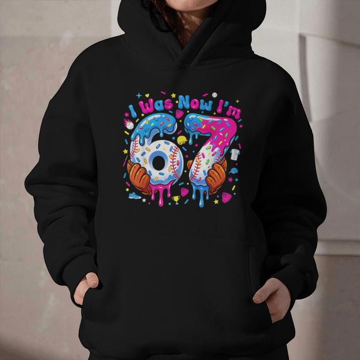 7th Birthday I Was 6 Now I'm 7 Baseball Ice Cream Drip Graphic Youth Hoodie 7th Birthday I Was 6 Now I'm 7 Baseball Ice Cream Drip Graphic Youth Hoodie