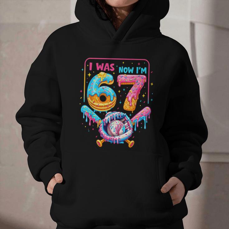 7th Birthday Boys I Was 6 Now I'm 7 Baseball Ice Cream Drip Graphic Youth Hoodie 7th Birthday Boys I Was 6 Now I'm 7 Baseball Ice Cream Drip Graphic Youth Hoodie