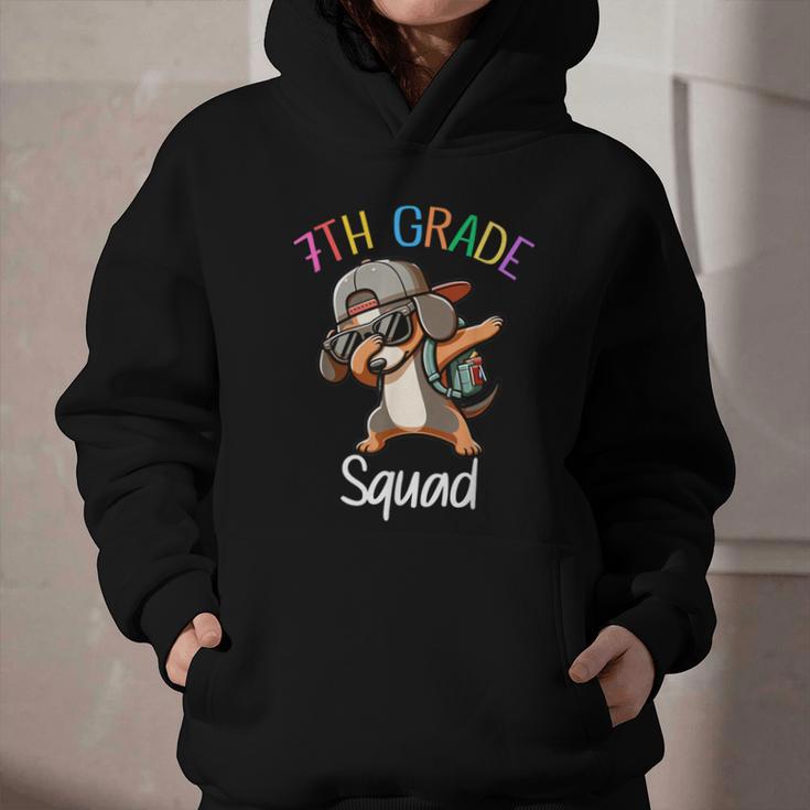 7th Grade Squad Dachshund Dabbing Kids Back To School Graphic Youth Hoodie 7th Grade Squad Dachshund Dabbing Kids Back To School Graphic Youth Hoodie
