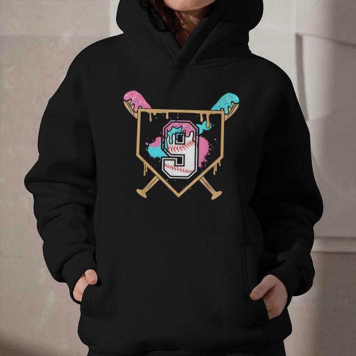 9th Birthday Baseball Bat Ice-Cream Drip 9yrs Old Boys Girls Graphic Youth Hoodie 9th Birthday Baseball Bat Ice-Cream Drip 9yrs Old Boys Girls Graphic Youth Hoodie