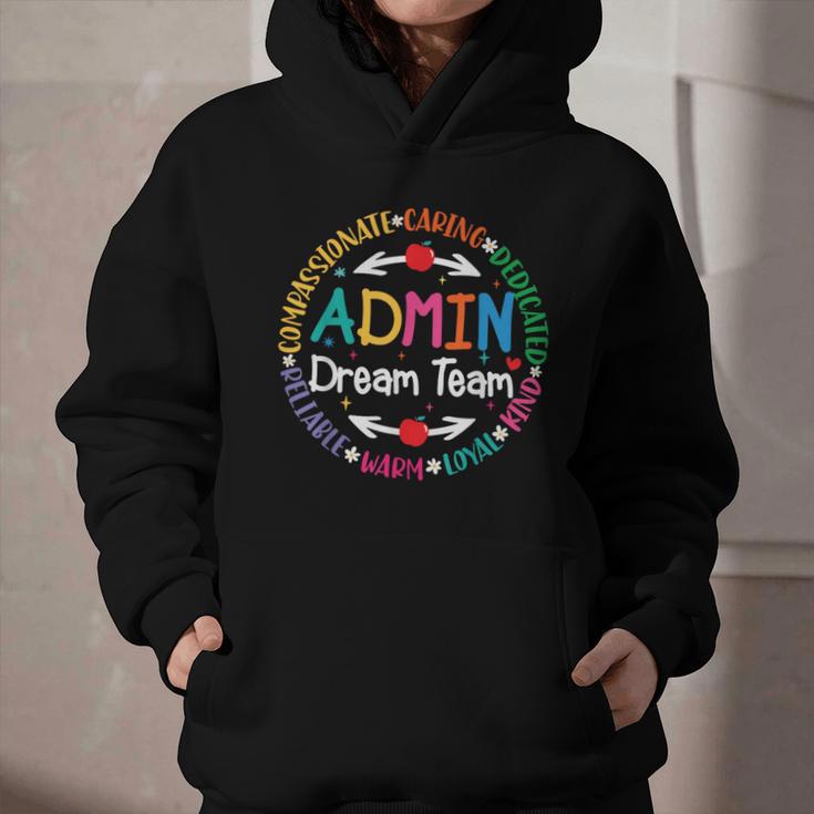 Admin Dream Team Back To School Front Office Employees Staff Graphic Youth Hoodie