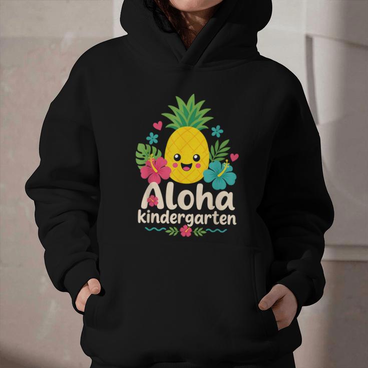 Aloha Kindergarten Pineapple Back To School Graphic Youth Hoodie