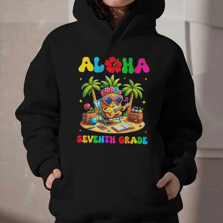 Aloha Seventh Grade Pineapple Hawaii Back To School Girls Graphic Youth Hoodie Aloha Seventh Grade Pineapple Hawaii Back To School Girls Graphic Youth Hoodie