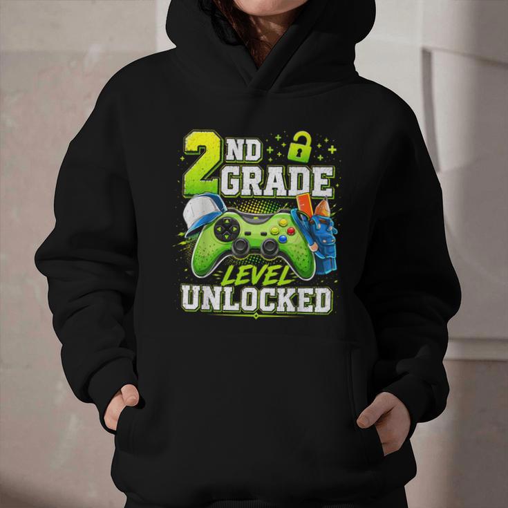 Back To School 2nd Second Grade Level Unlocked Gamer Kid Graphic Youth Hoodie Back To School 2nd Second Grade Level Unlocked Gamer Kid Graphic Youth Hoodie