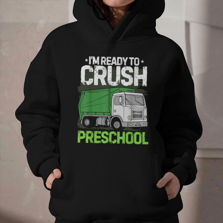 Back To School First Day Of Preschool Garbage Truck Boys Graphic Youth Hoodie Back To School First Day Of Preschool Garbage Truck Boys Graphic Youth Hoodie